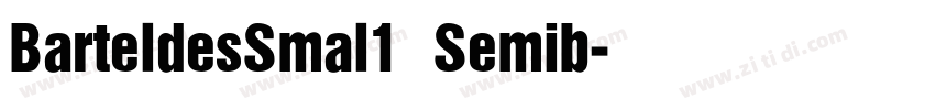BarteldesSmal1 Semib字体转换
